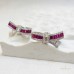 Ruby Bowtie Earrings